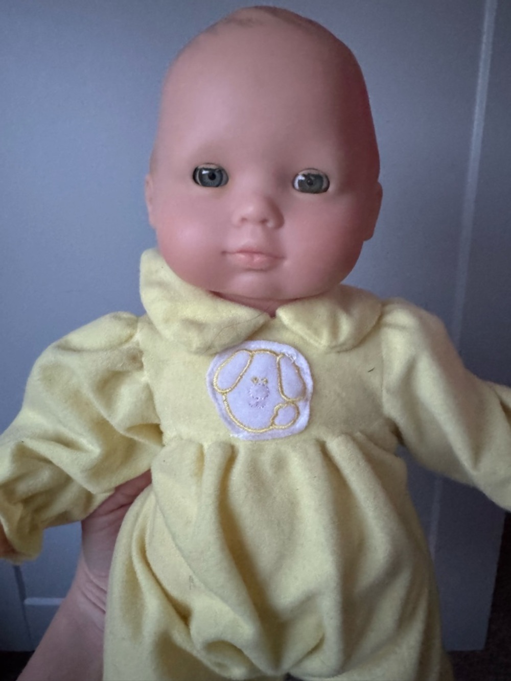 American Girl Bitty Baby Doll . Light Skin Brown Hair